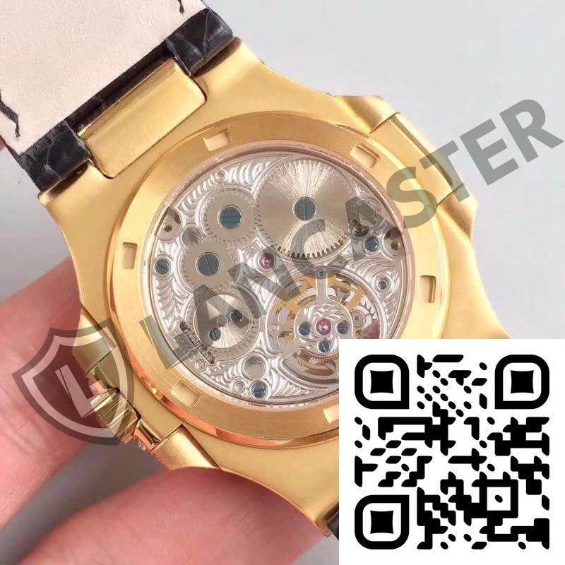 Patek Philippe Nautilus Jumbo Tourbillon Swiss Tourbillon Yellow Gold Diamond Dial - Image 8